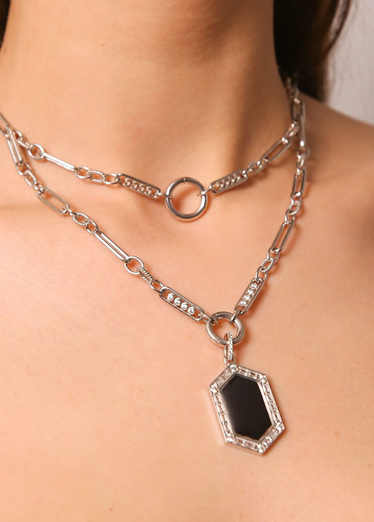 Bendis Nyx 925 Sterling Silver Rhodium Plated Charm - 3