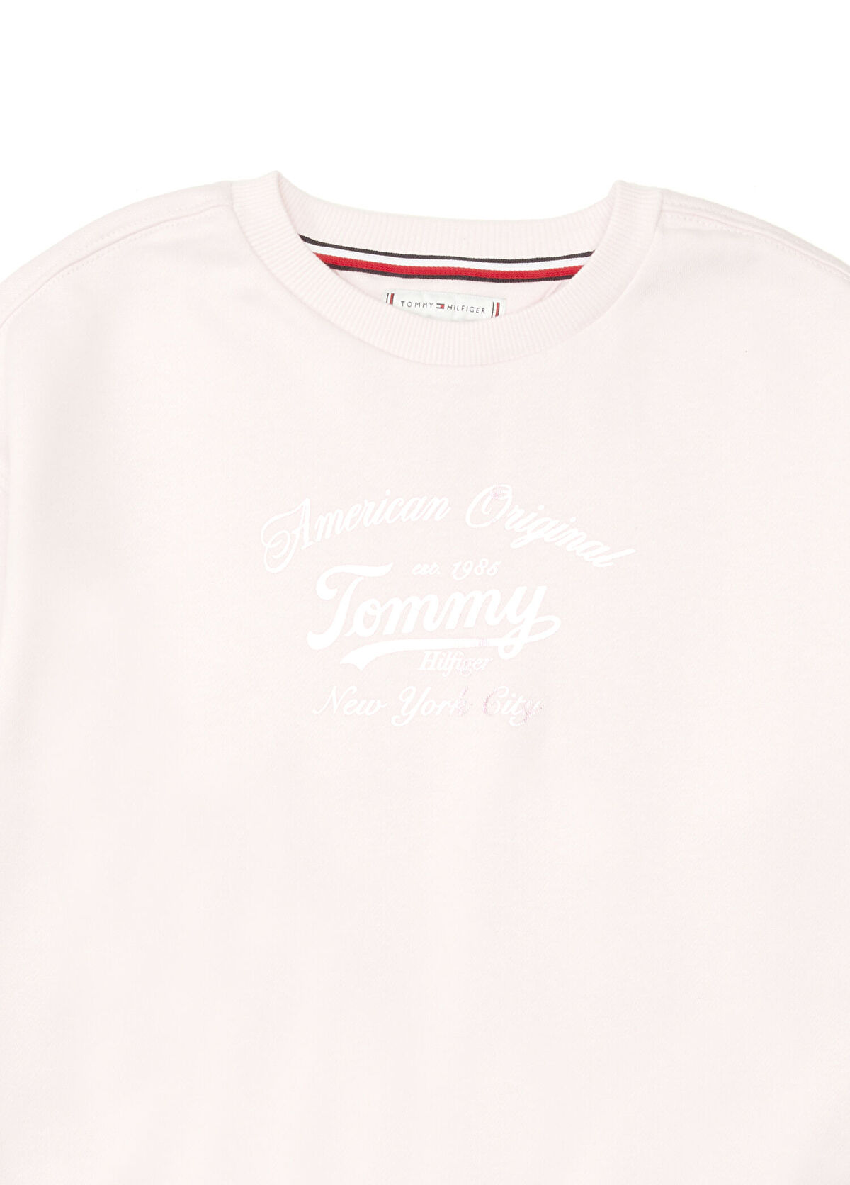 Tommy Hilfiger Script Pembe Kız Çocuk Sweatshirt - 3