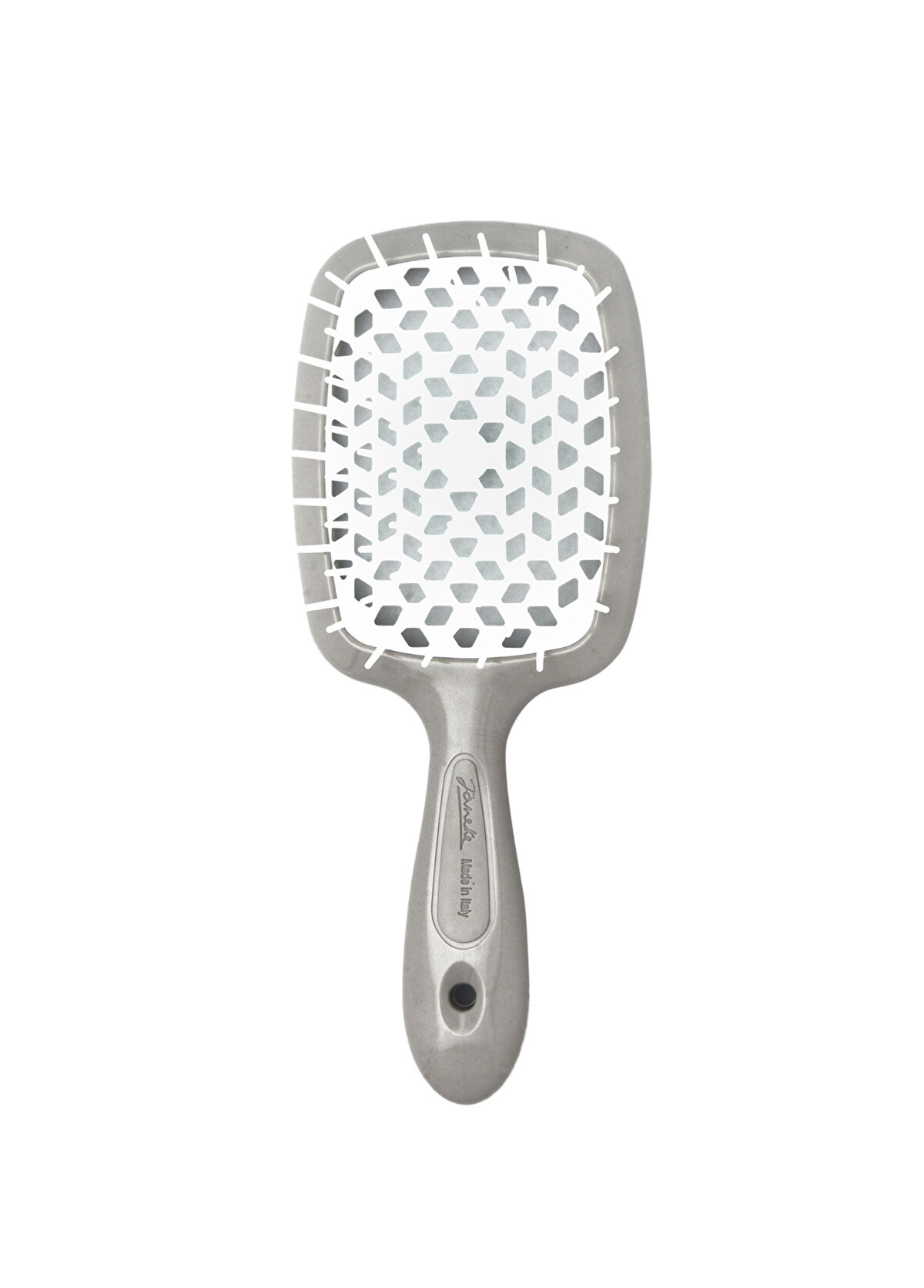 Janeke Superbrush Gri Beyaz Saç Fırçası - 1