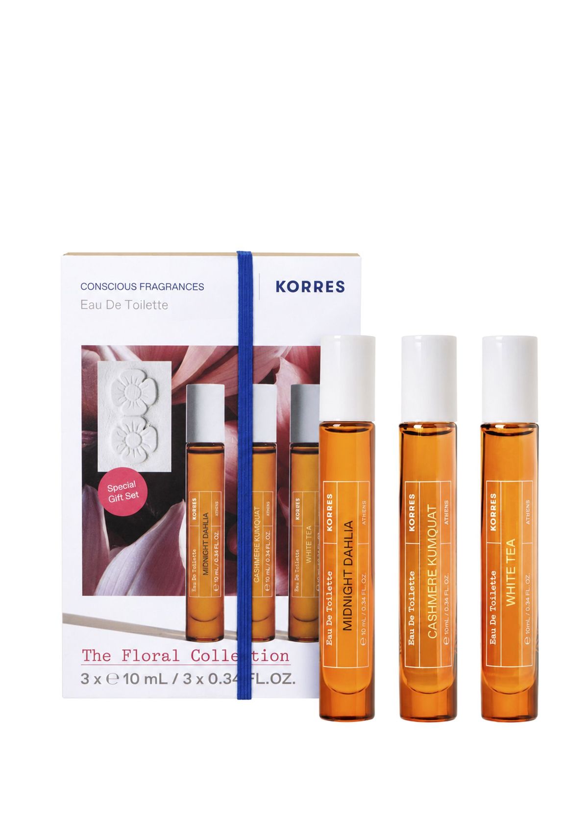 Korres Midnight Dahlia & Cashmere Kumquat & White Tea 10 ml Women's Perfume Set - 1