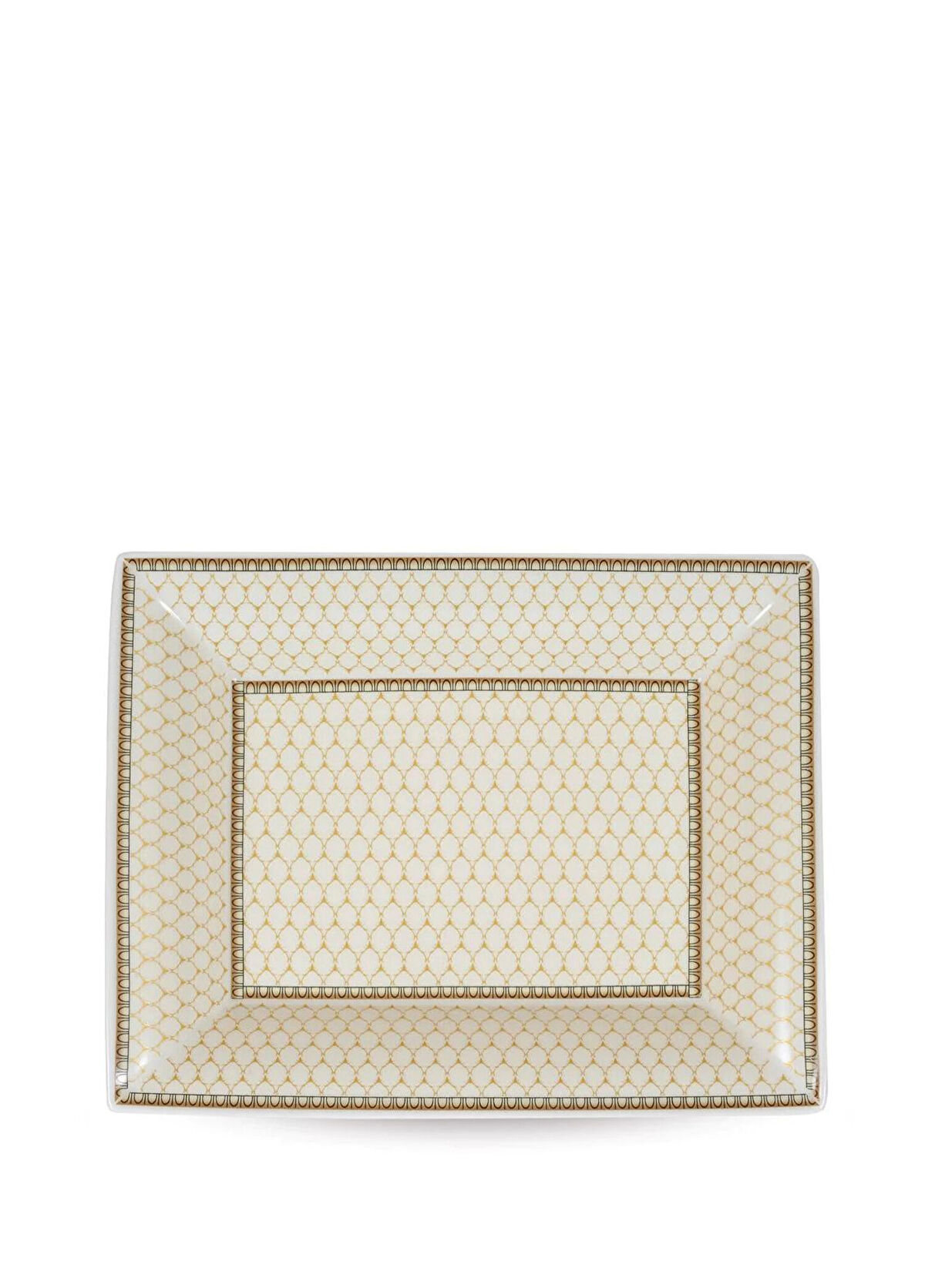 Resim Gc Antler Trellis Ivory Trinket Tray Dekoratif Tabak 