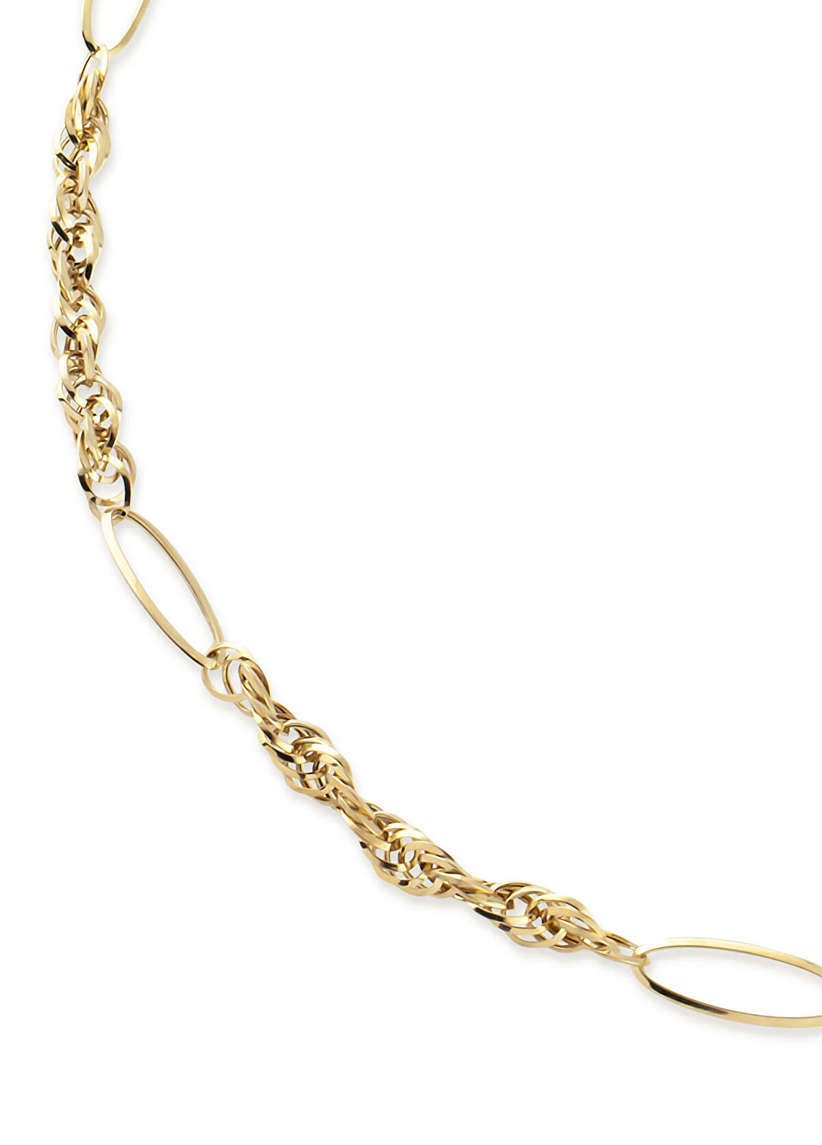 Nev Jewellery Fusio İtalyan 14 Ayar Sarı Altın Kadın Kolye - 3