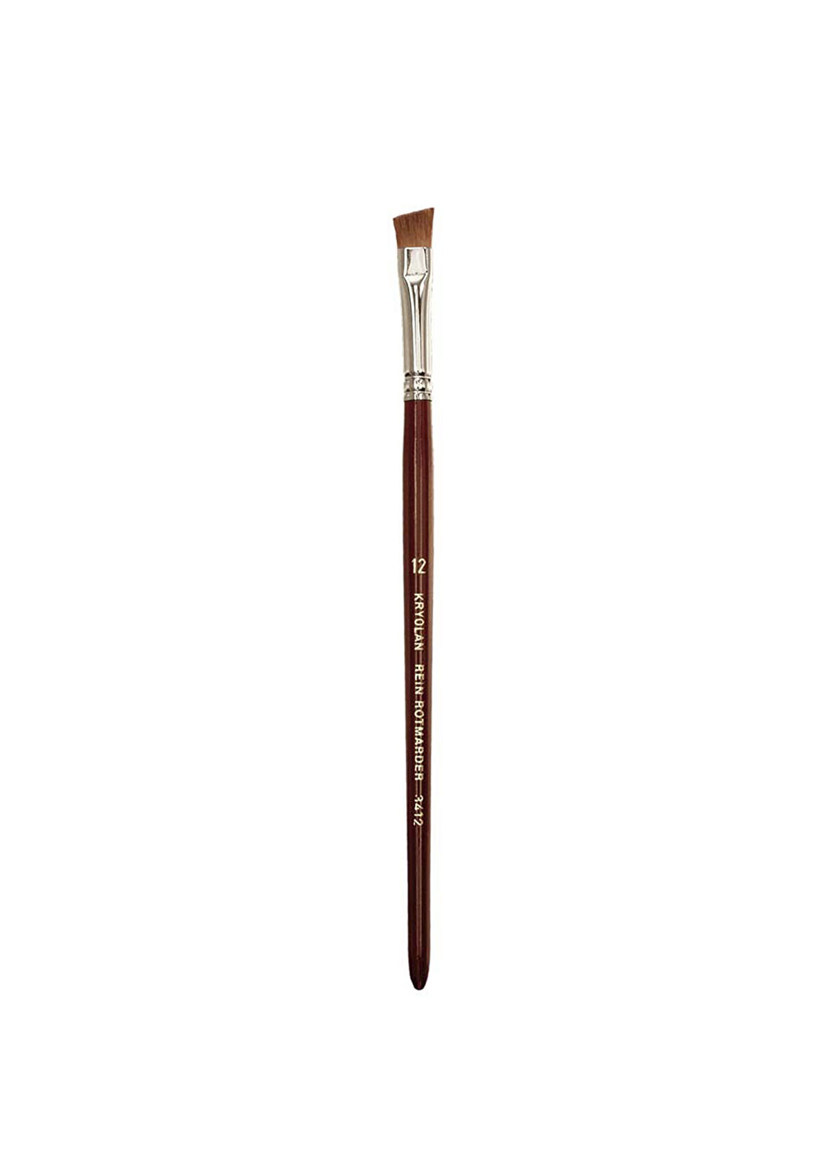 Kryolan Filbert Excellence 12 Angled Makeup Brush - 1