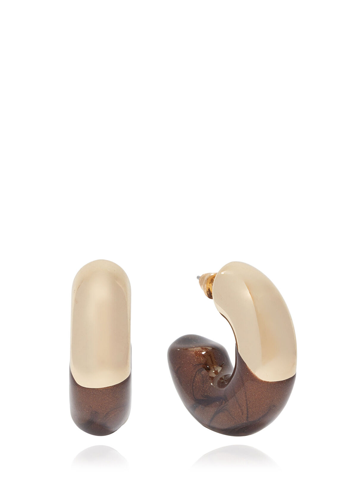 Beymen Club Gold Kahverengi Kadın Küpe - 3