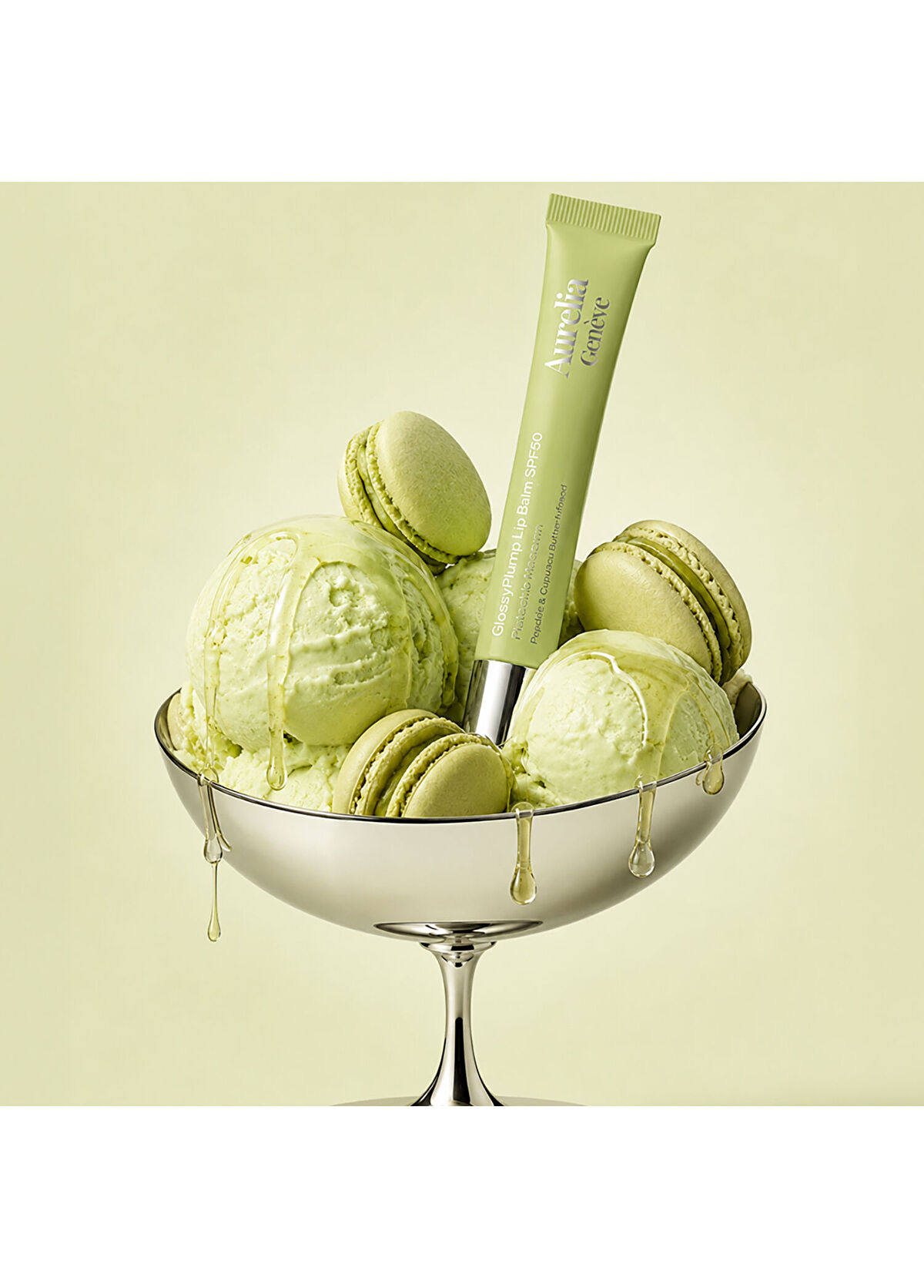 Aurelia Genève Glossy Plump Lip Balm SPF50 - Pistachio Macaron - 3