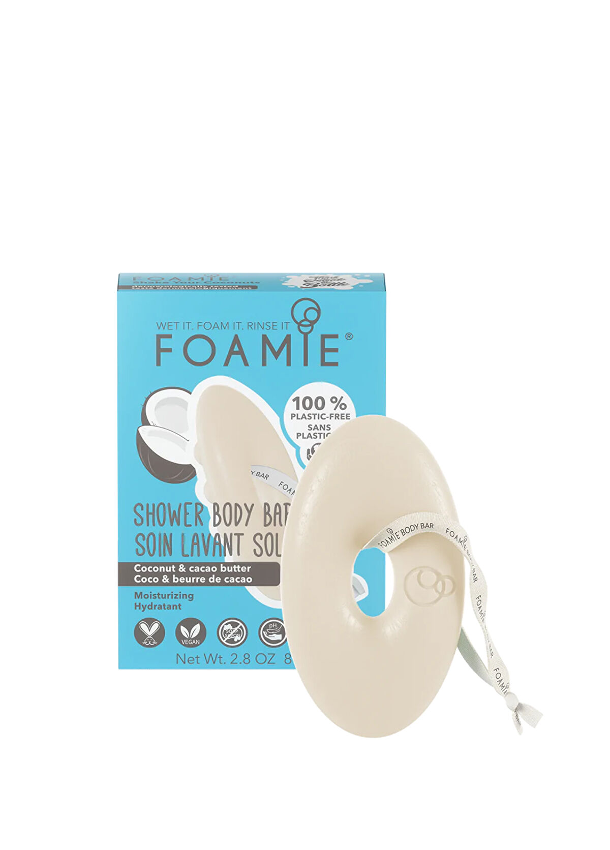 Foamie Shake Your Coconuts Body Bar Nemlendirici Duş Jeli 80 gr - 1