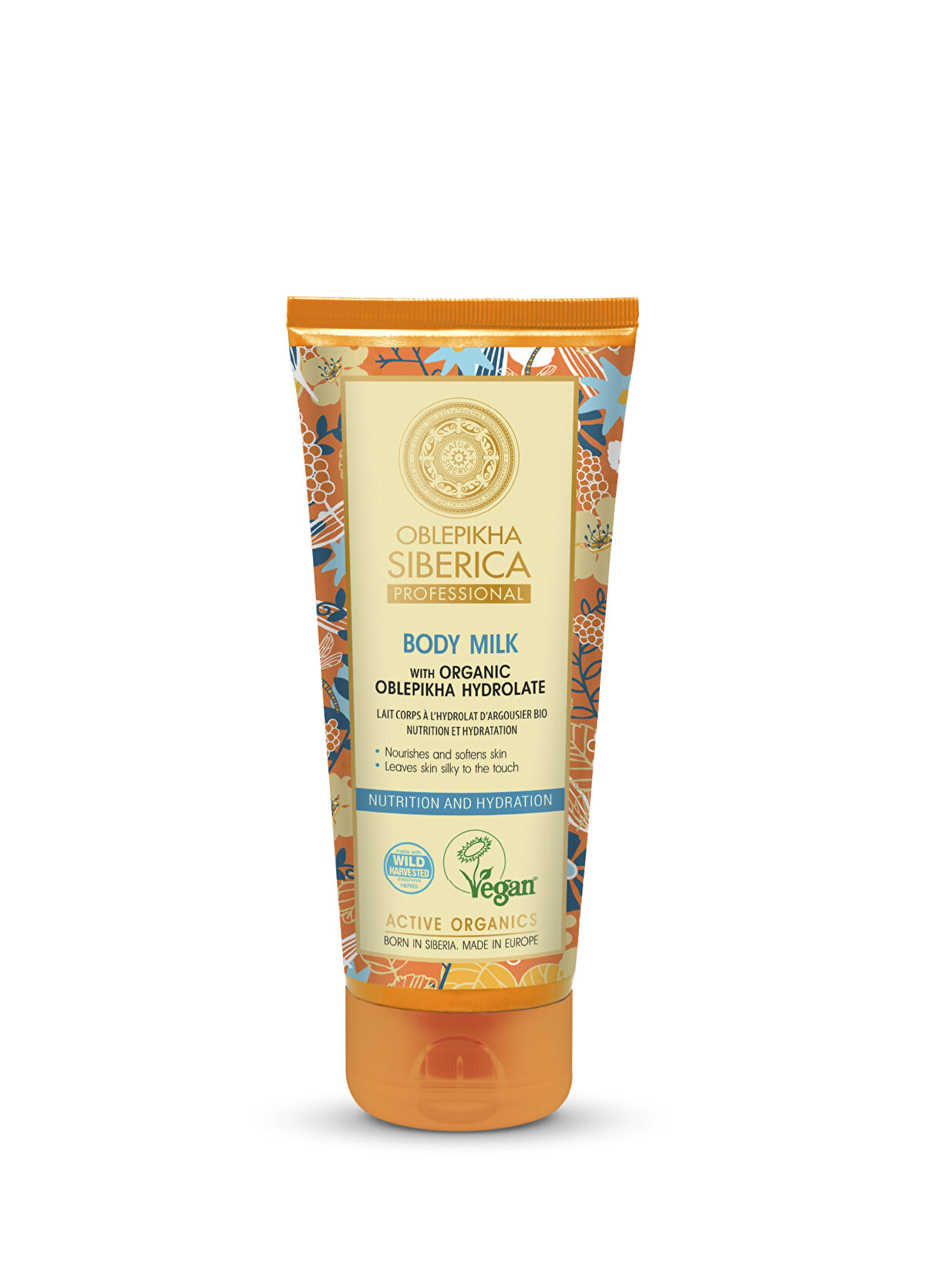 Natura Siberica  Oblepikha Özlü Hafif Dokulu ve Nemlendirici Vücut Sütü 200 ml - 1