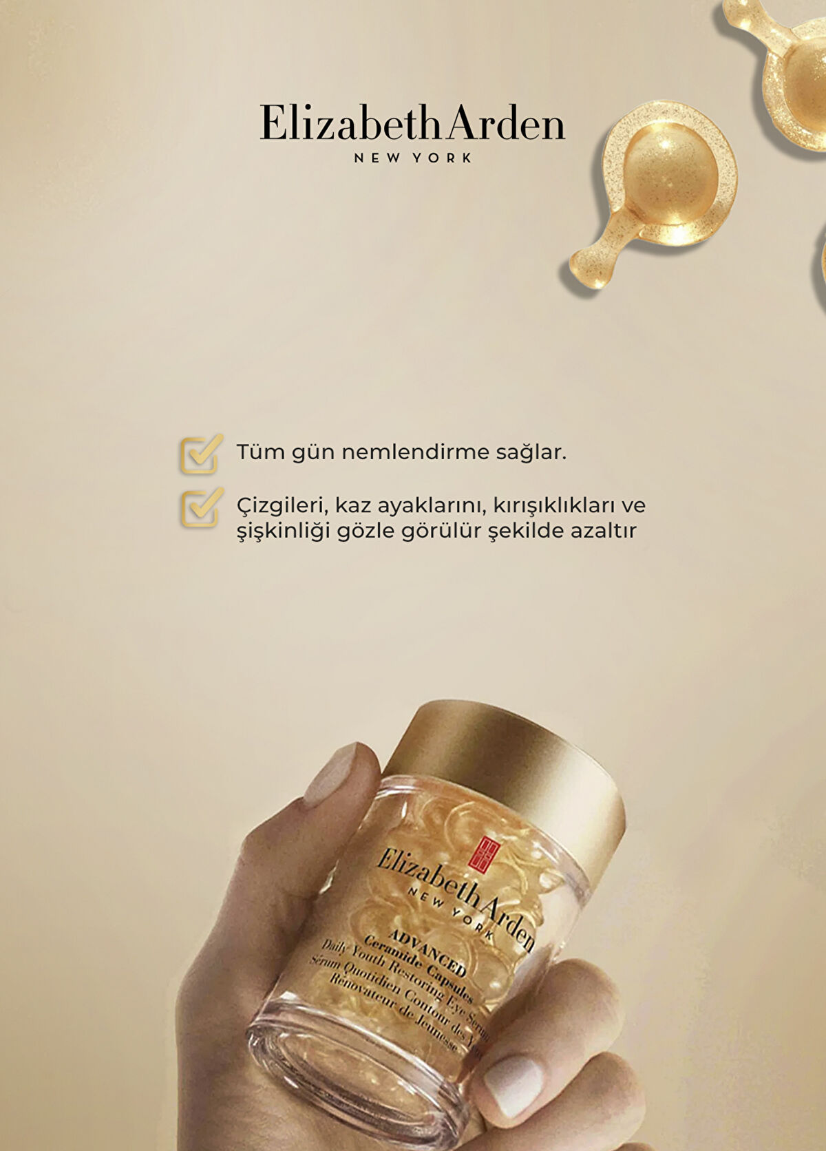 Elizabeth Arden Advanced Ceramide Capsules Daily Youth Restoring 60 Capsules Anti-Aging Eye Serum - 3