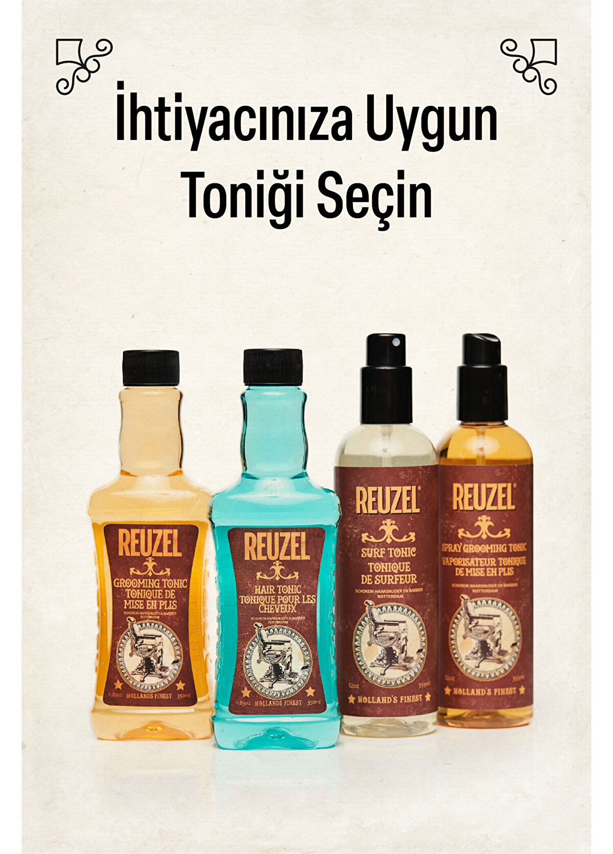 Reuzel Grooming Tonic Hacimlendirici ve Isı Koruyucu Saç Şekillendirme Toniği 350 ml - 3