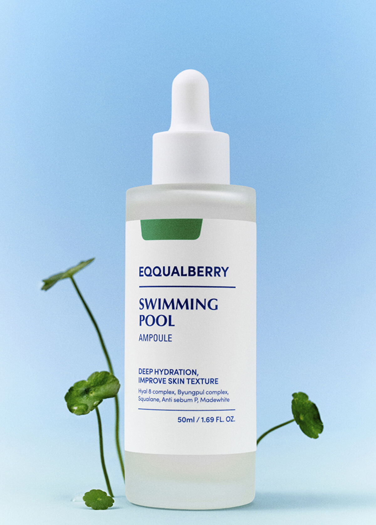 EqqualBerry Swimming Pool Ampoule Yoğun Hidrasyon Verici Gözenek Önleyici Ampul Cilt Serumu 50 ml - 3
