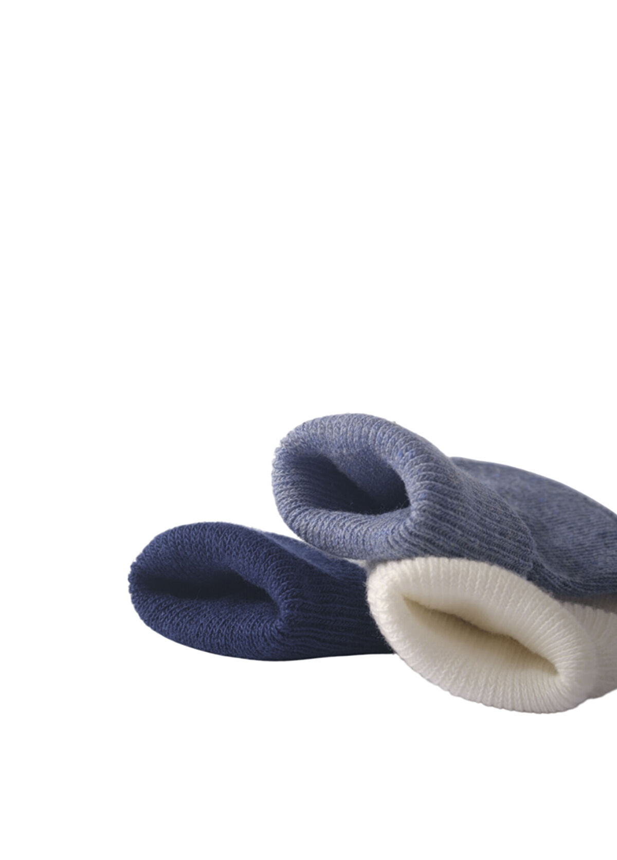 Lille Trove Renkli Yenidoğan Unisex Bebek 3'lü Çorap Seti - 3