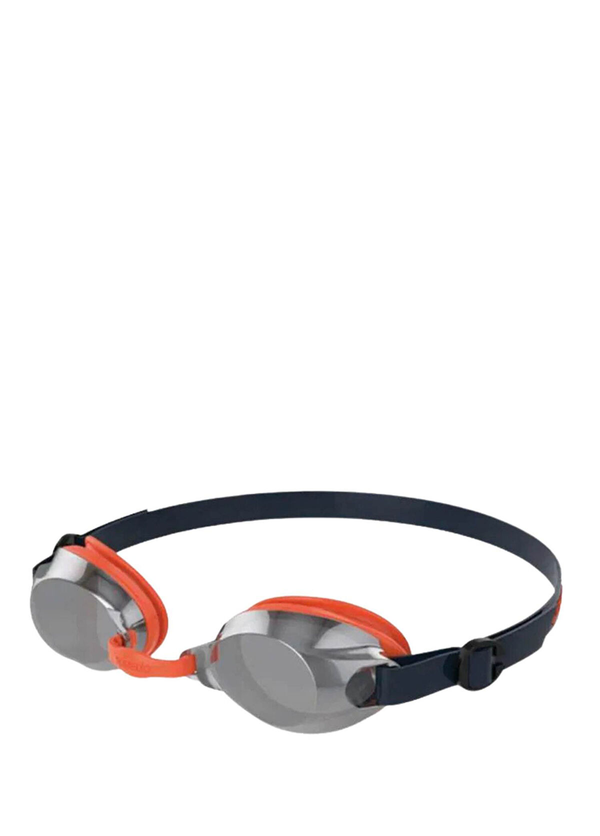 Speedo Jet Mirror Gog Ju Navy Orange Unisex Kids Swimming Goggles - 1