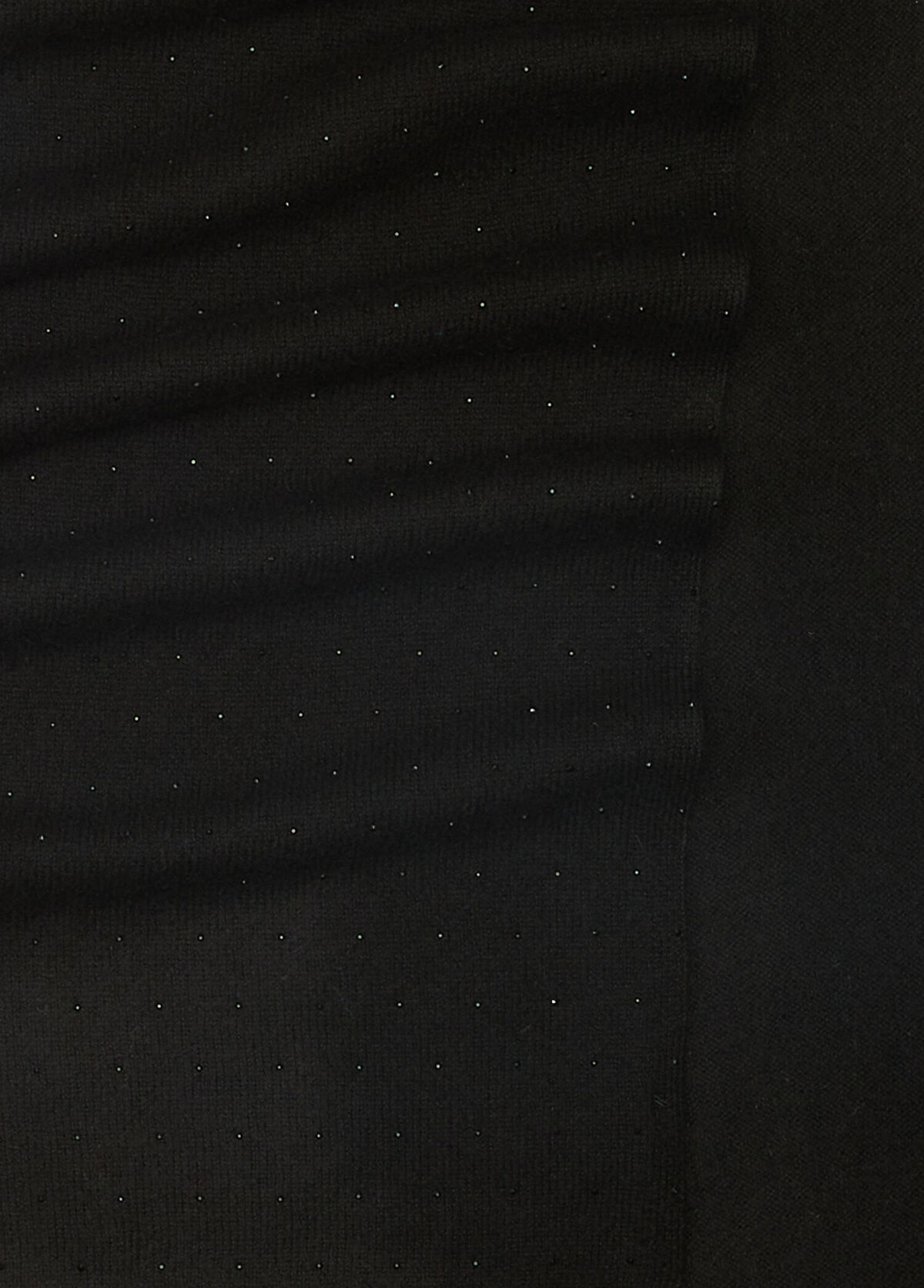 Siyah Taş Baskılı Kadın Kaşmir Atkı - Görsel 4