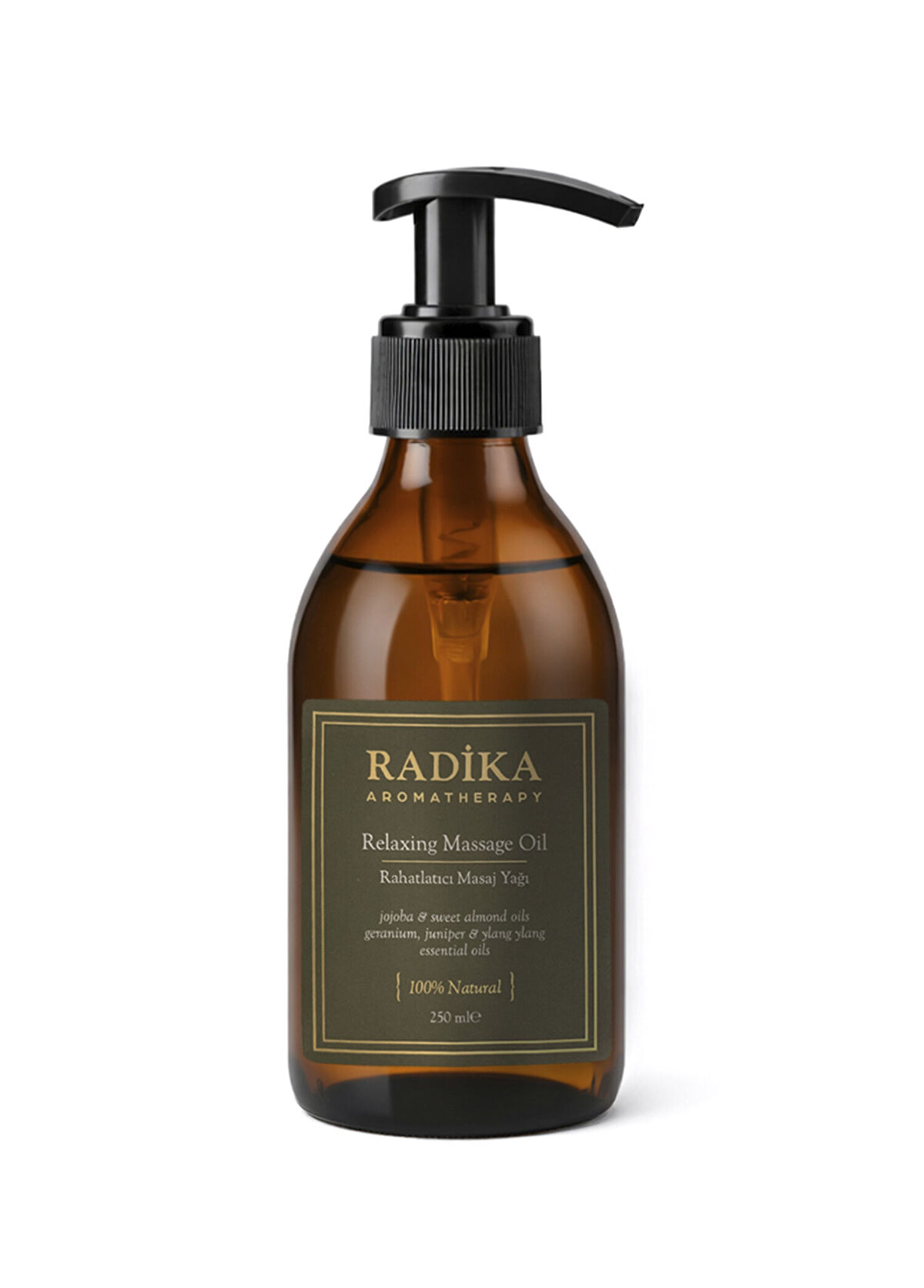 Radika Aromatherapy Relaxing Natural Massage Oil 250 ml - 1