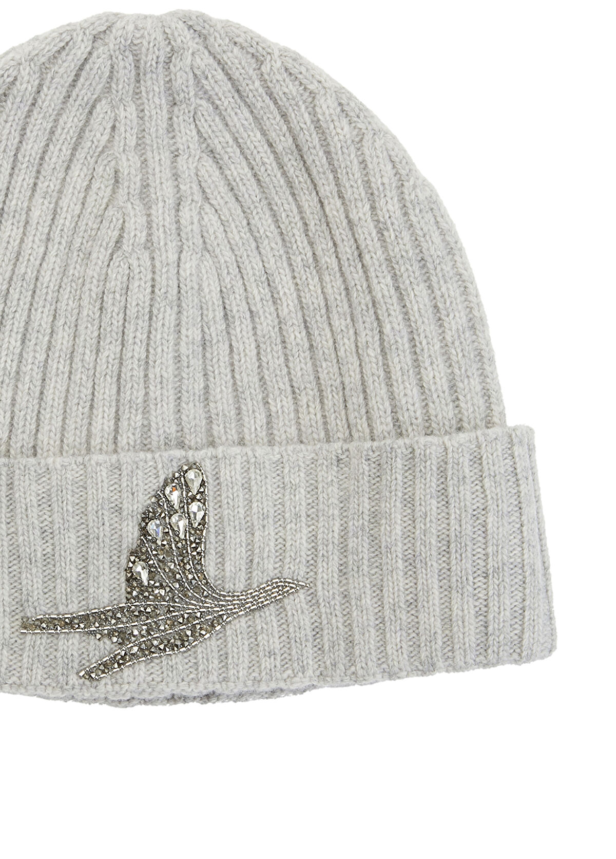 Beymen Club Açık Gri Taşlı Kadın Yün Bere - 3