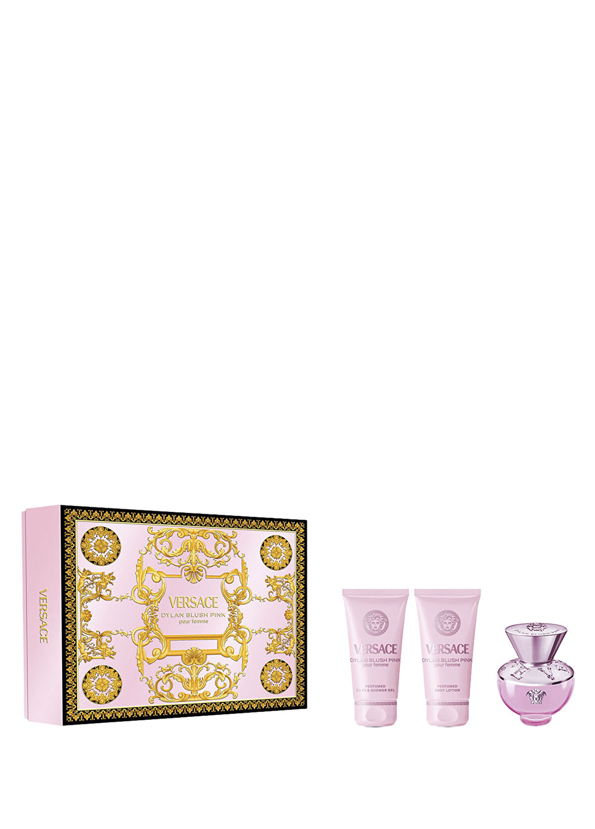 Versace Dylan Blush Pink EDP 50 ml Perfume + Shower Gel 50 ml + Body Lotion 50 ml Women's Perfume Set - 1