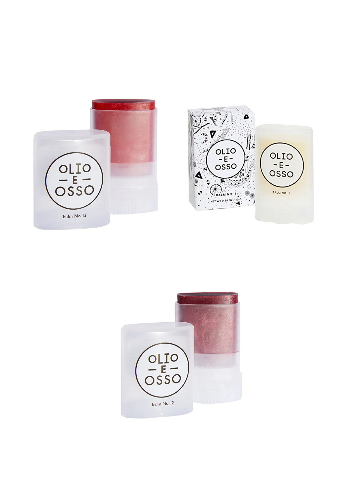 Olio E Osso Poppy - Plum - Clear Multi Stick 3'lü Nemlendiricili Yaz Makyajı Seti - 1