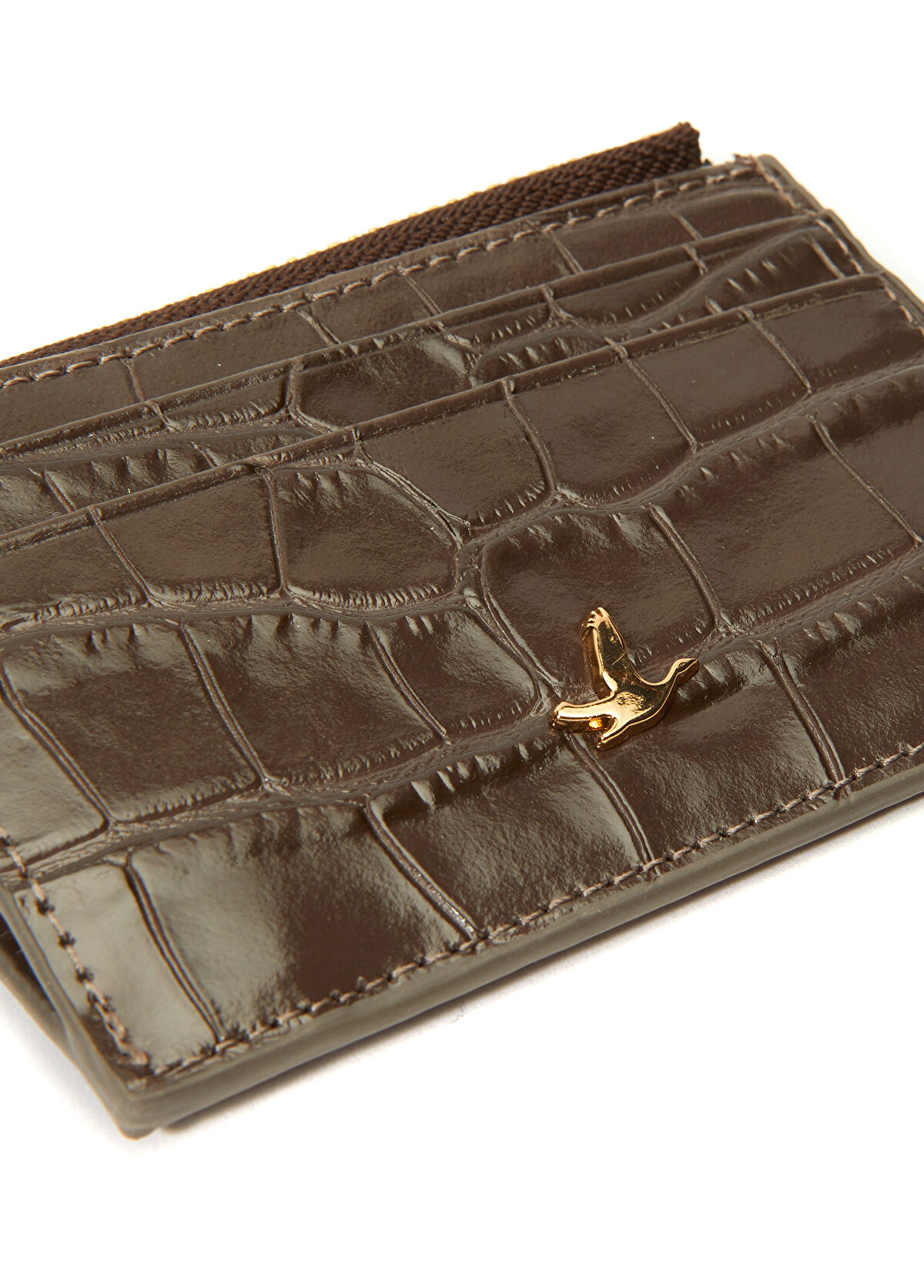 Beymen Club Kahverengi Krokodilli Kadın Deri Kartlık - 3