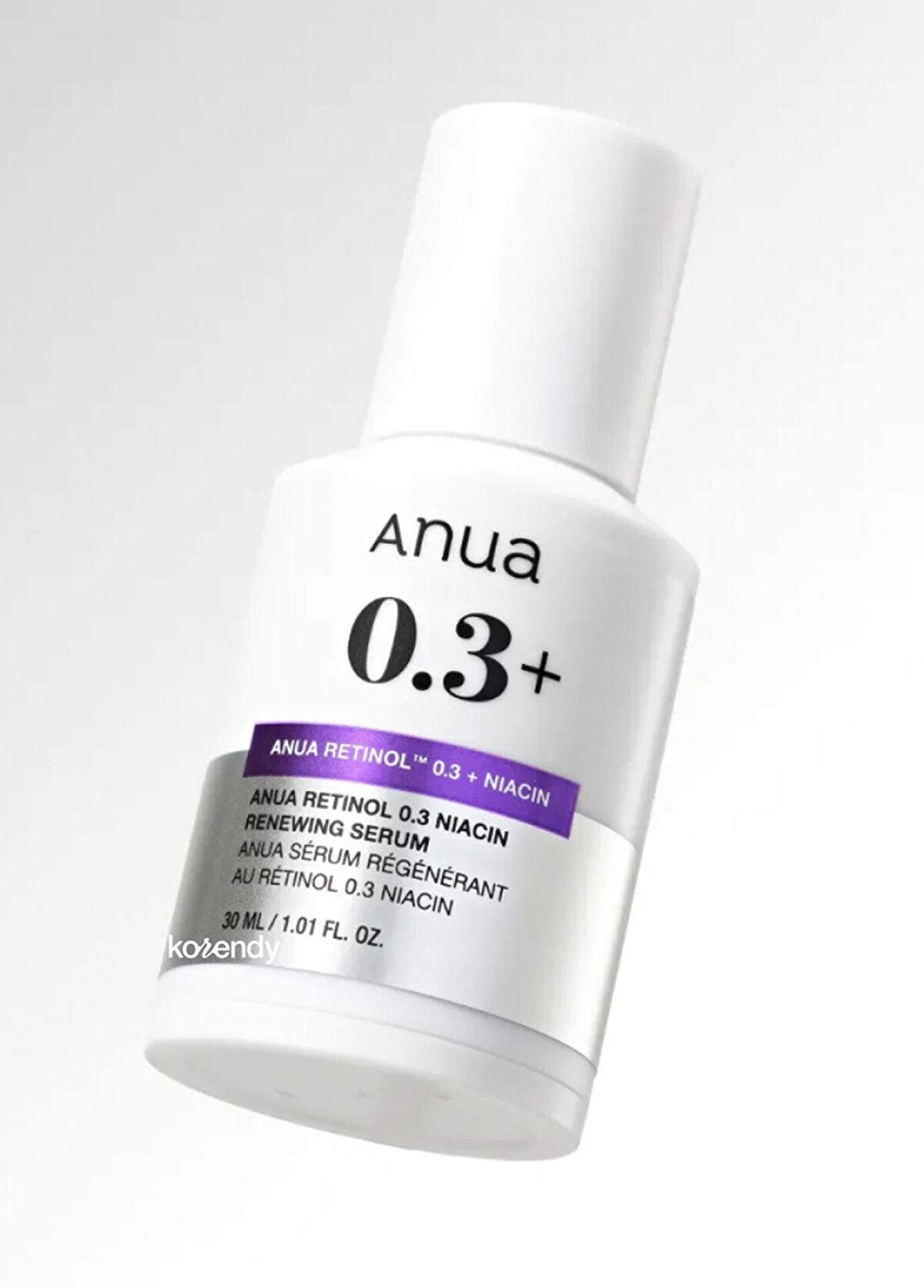 Anua Retinol 0.3% + Niacin Renewing Serum Anti-Wrinkle and Anti-Blemish 8 types of Peptide and Retinol Serum 30ml - 3