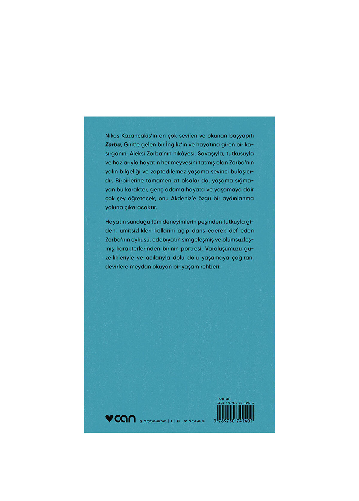 Can Yayınları Zorba - Nikos Kazancakis - 3