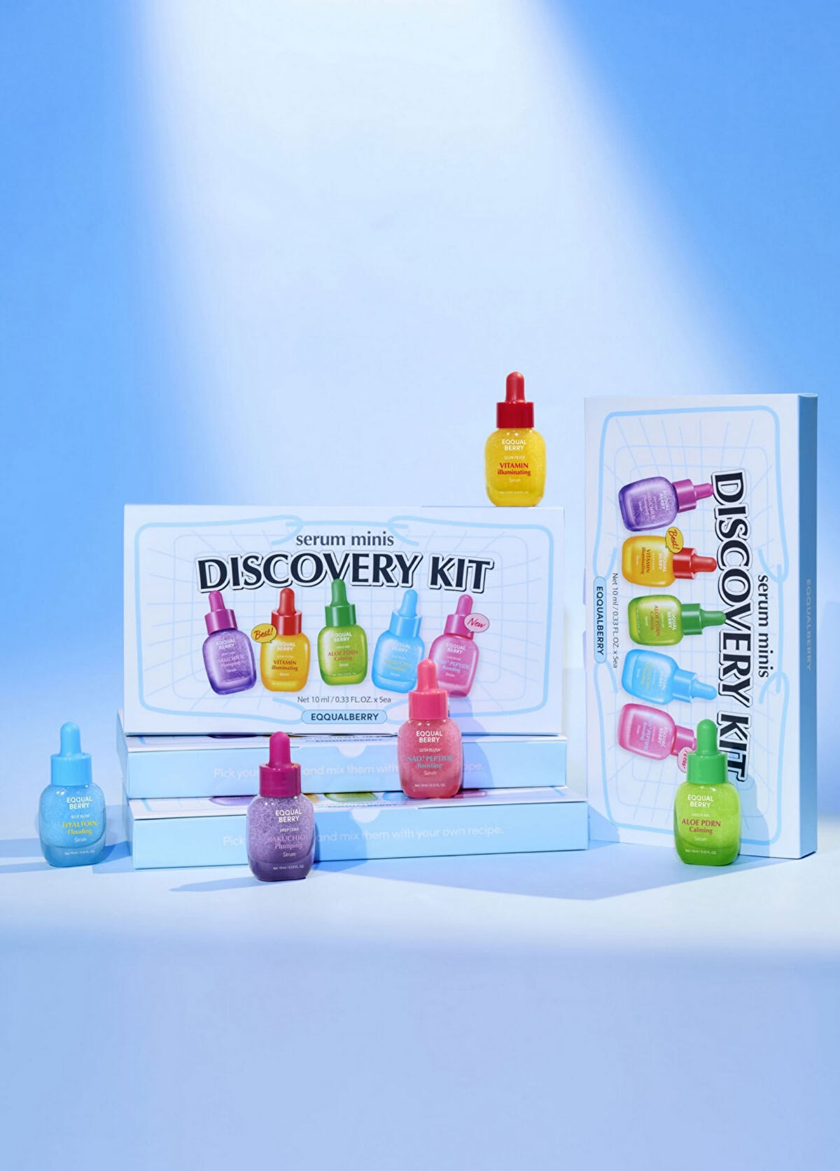 EqqualBerry 5 Mini Serums Discovery  Vitamin + Bakuchiol + NAD+ Peptide + Aloe PDRN + Hyaltoin Cilt Bakım Seti 5 x 10 ml - 3