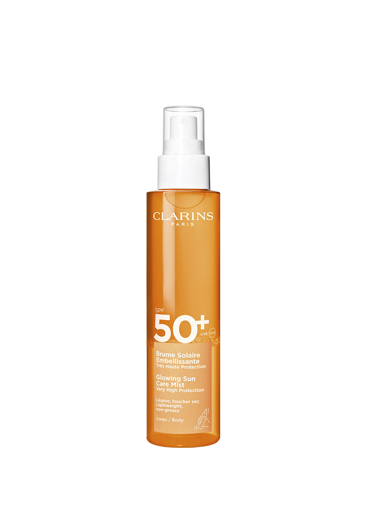 Clarins Sun Body Mist SPF50+ Parlak Bitişli Sprey Güneş Kremi 150 ml - 1