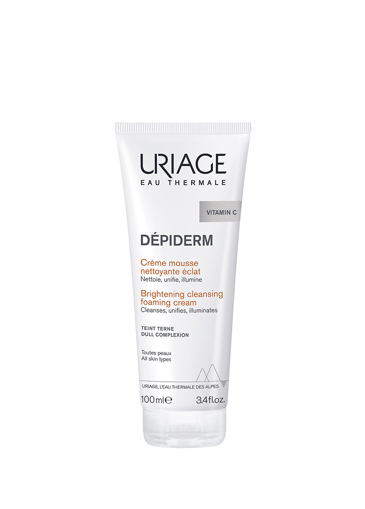 Uriage Depiderm Aydınlatıcı Yüz Temizleyici Köpük Krem 100 ml - 1