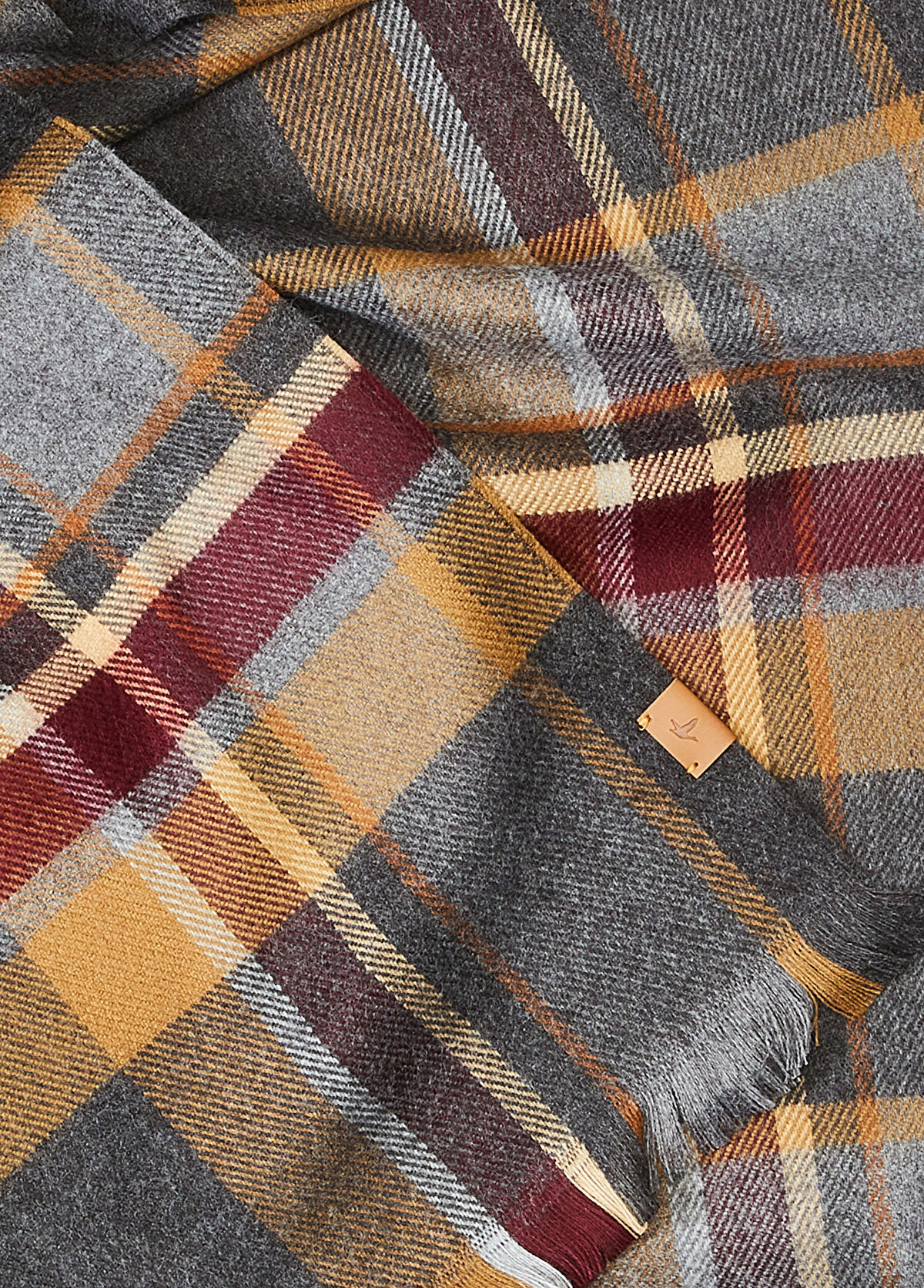 Beymen Club Camel Ekose Desenli Erkek Atkı - 3