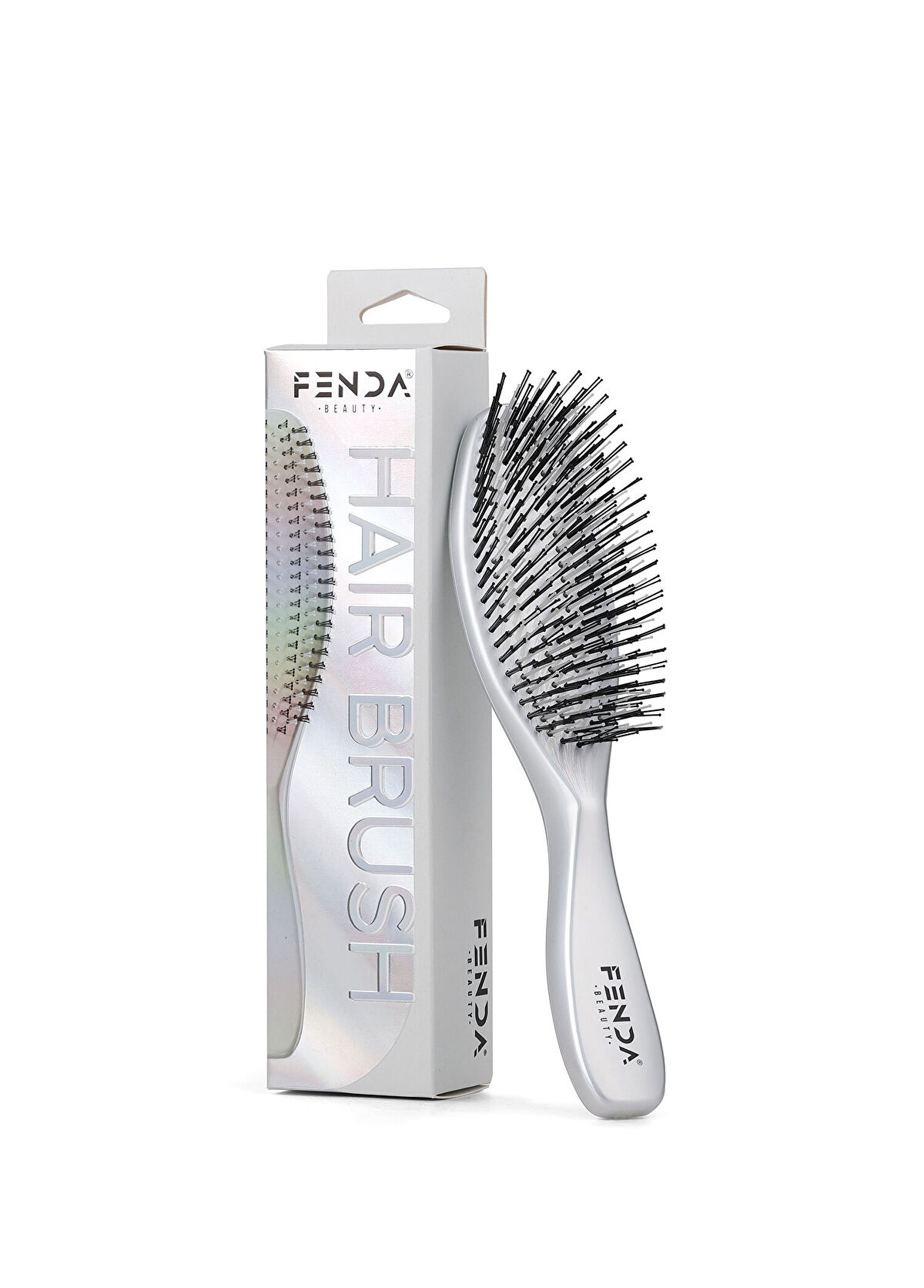FENDA Professional Moonstone White 4-Pin Slim White Hair Brush - 1
