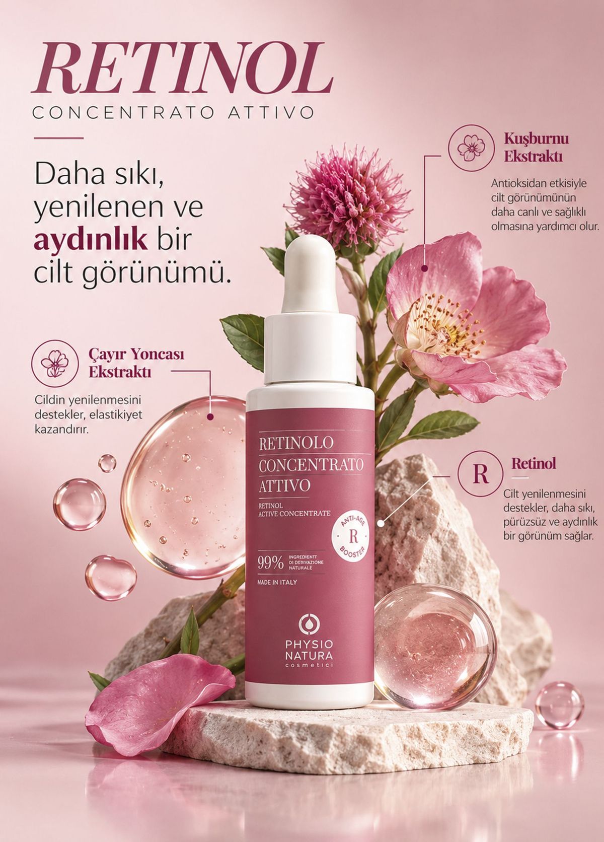 Physio Natura Retinol Anti-Aging Concentrated Care Serum 30 ml - 3