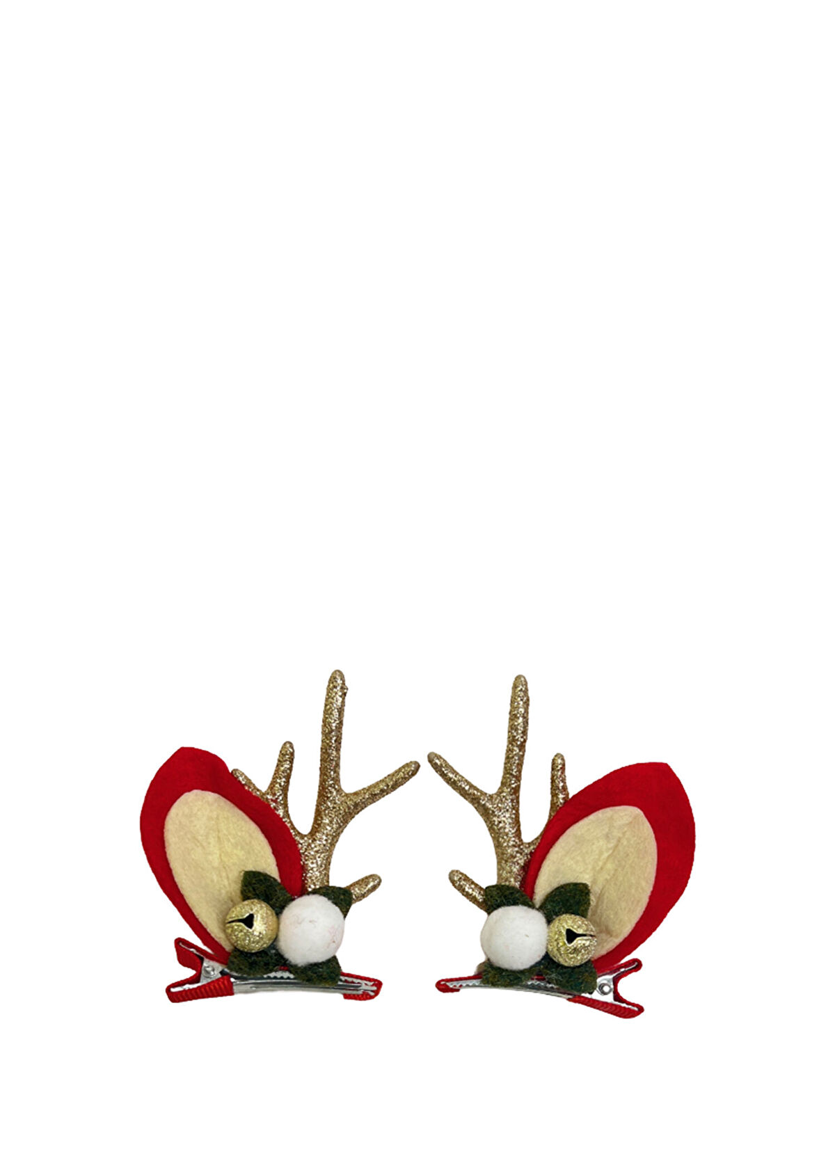 Mini & Kids Antler Christmas Kız Çocuk 2'li Klips Toka - 1
