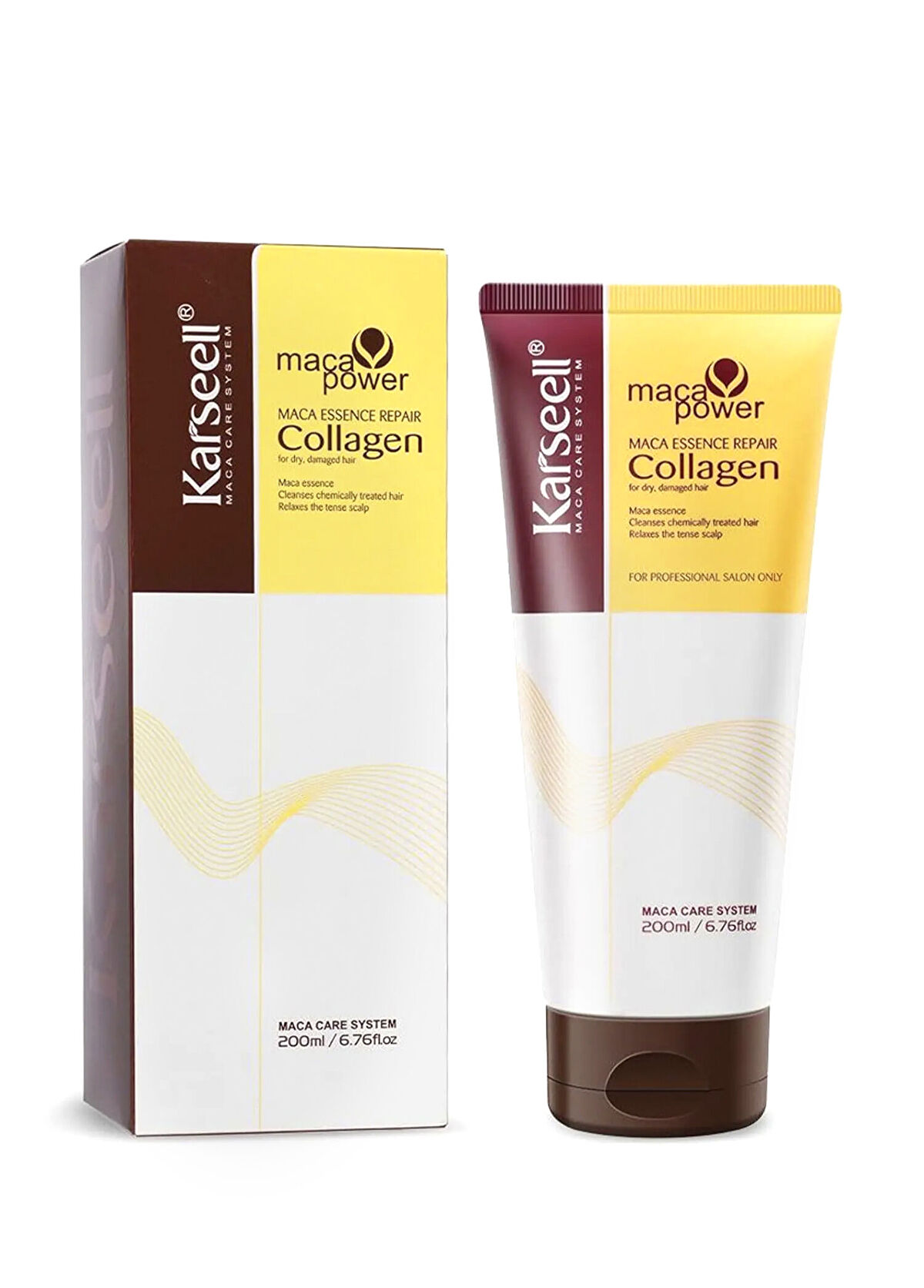 Karseell Maca Essence Repair Collagen Tüp Saç Bakım Ürünü 200 ml - 1