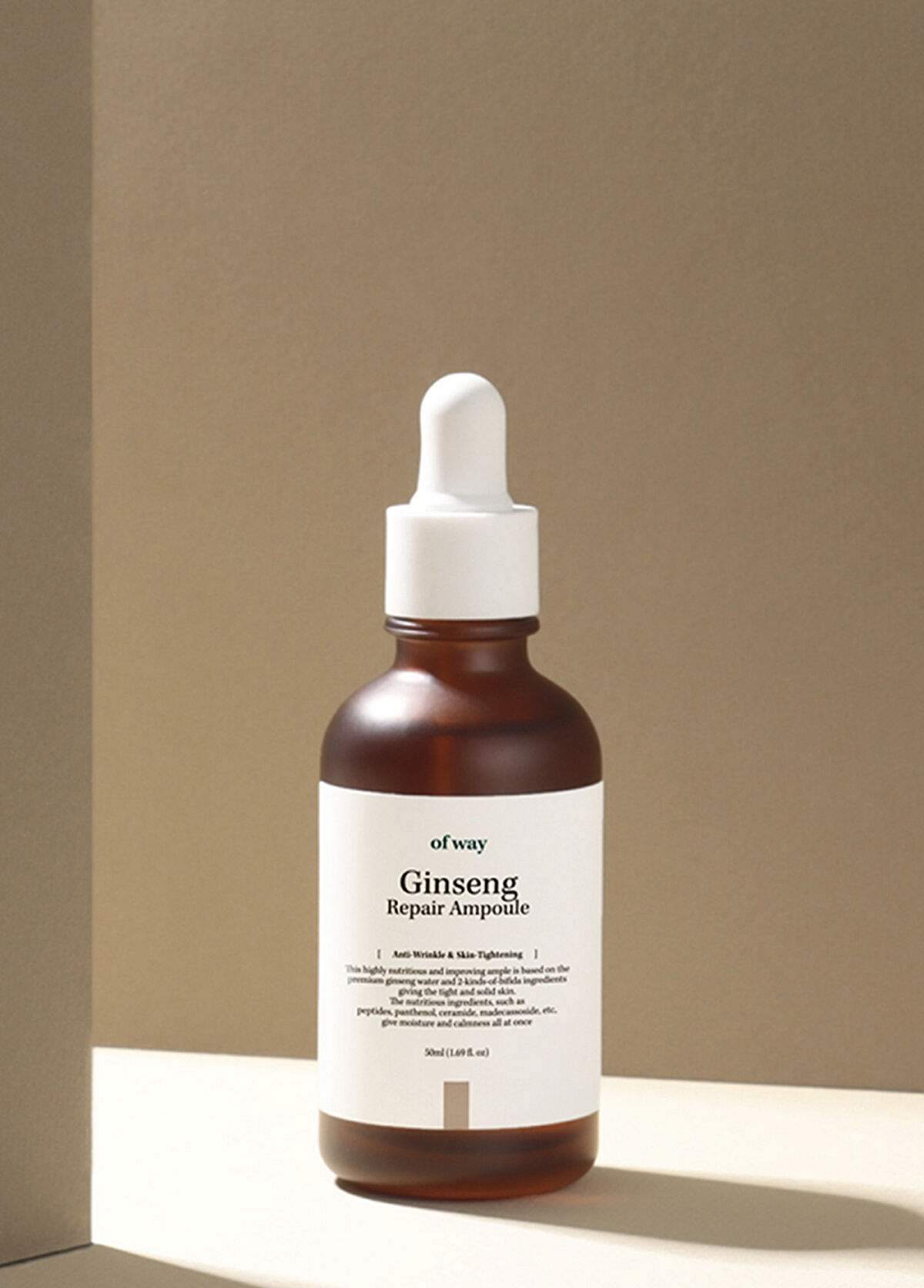 Of Way Ginseng Repair Ampoule Kırışıklık Önleyici Esneklik Koruyucu 5 Çeşit Ginsengli Ampul Cilt Serumu 50 ml - 3