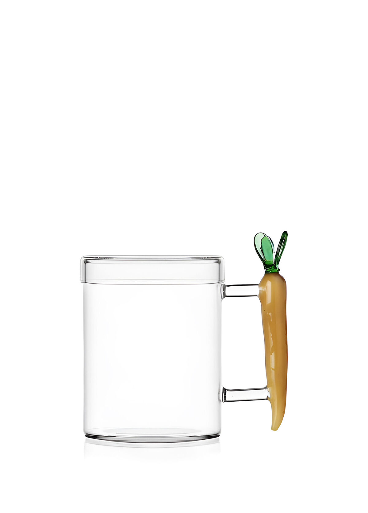 Ichendorf Milano Havuç Figürlü Cam Kapaklı Kupa - 1