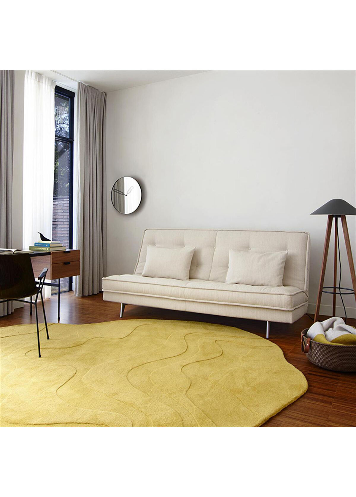 Ligne Roset Clock Alüminyum Duvar Aynası - 3