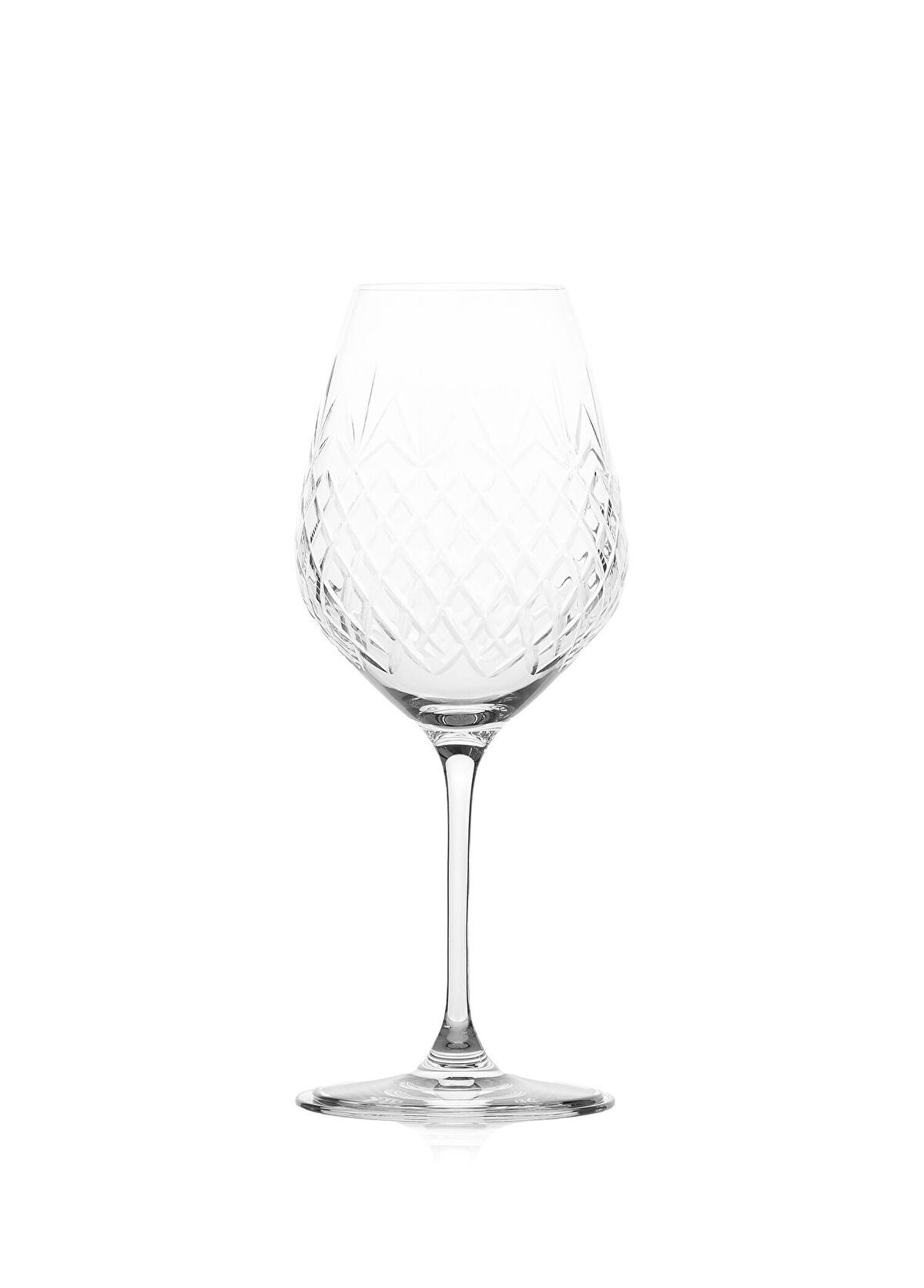 Wanelli Robe Line 6'lı Ayaklı Kristal Cam Su Bardağı 570 ml - 1