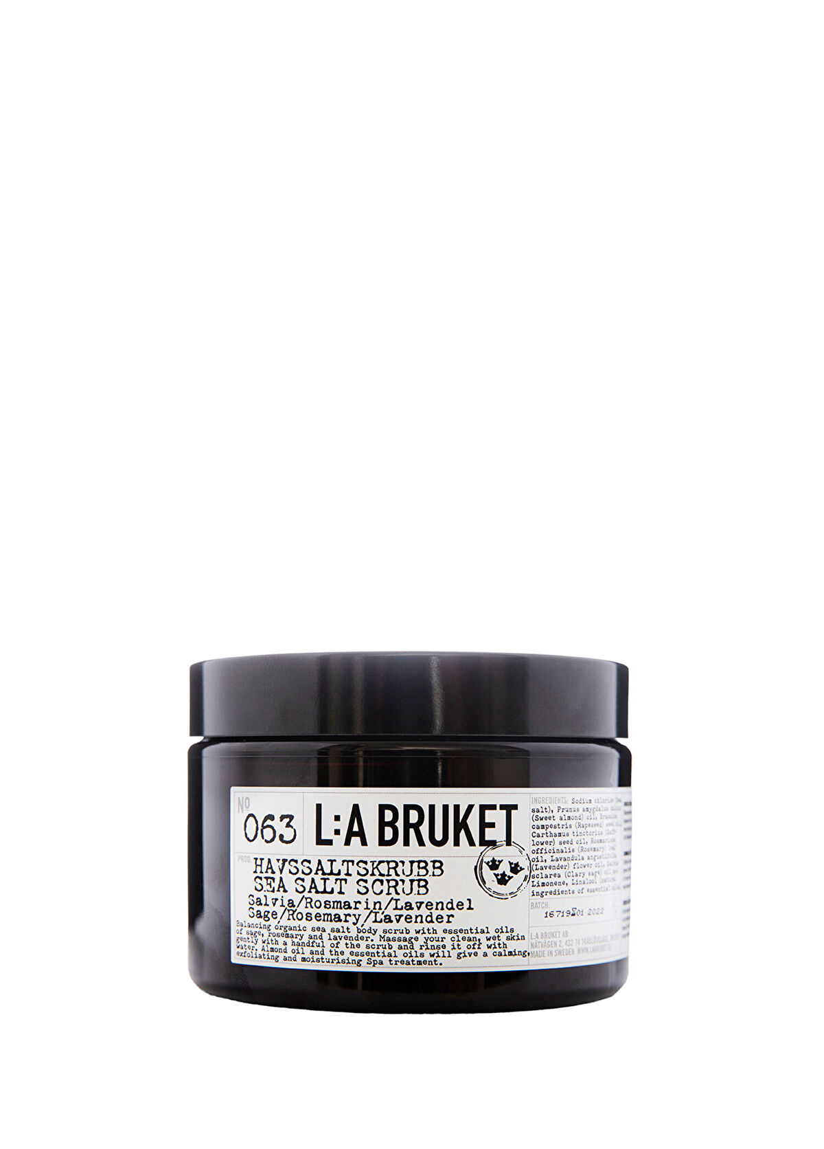 L:A Bruket Sea Salt Scrub Sage Rosemry Lavndr 420Gr - 1