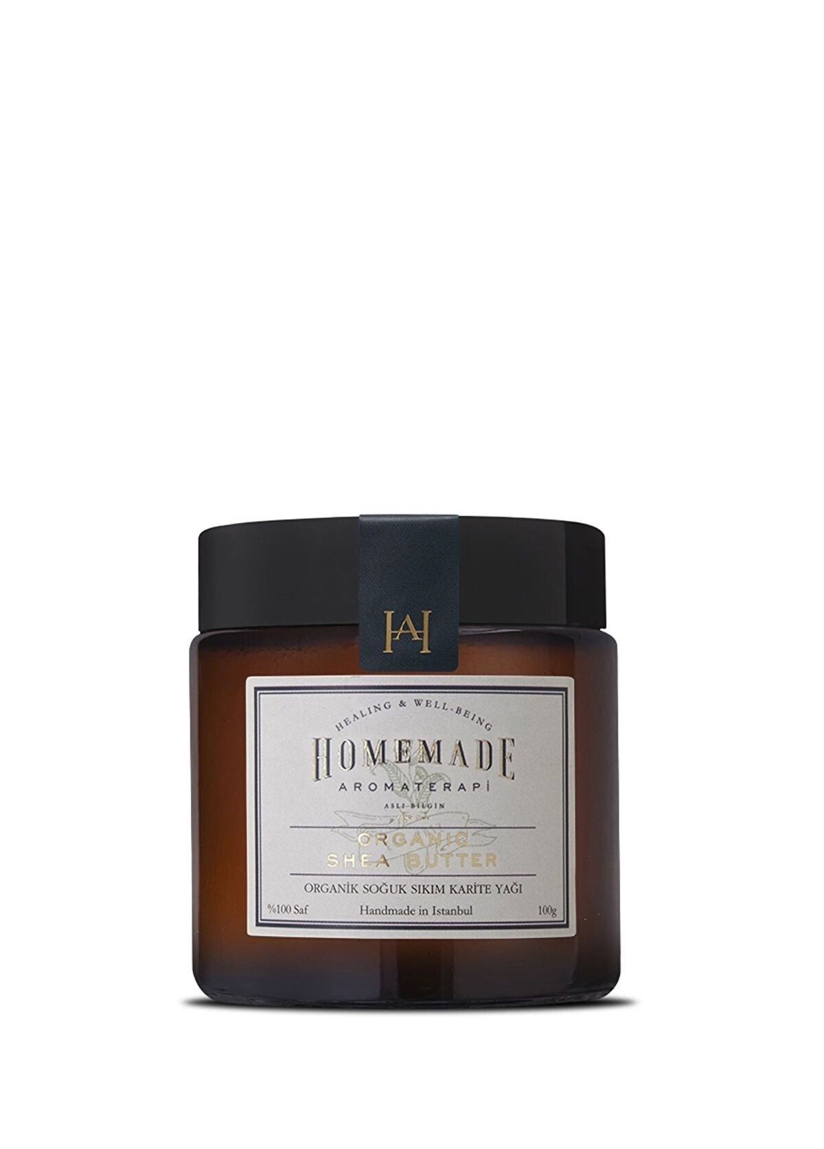 Homemade Aromaterapi Kırışıklık Karşıtı ve Cilt Yenileyici Organik Soğuk Sıkım Shea Yağı 100 gr - 1