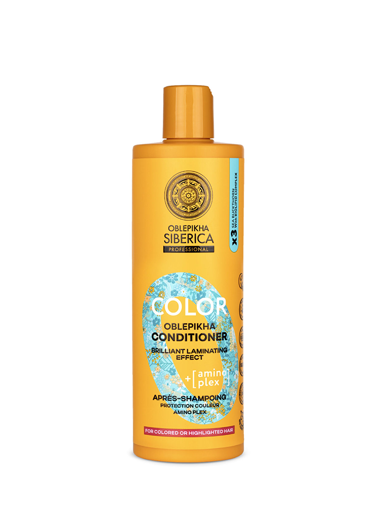 Natura Siberica O Color Oblepikha Boyalı Saçlara Özel Parlaklık Veren Saç Kremi 400 ml - 1