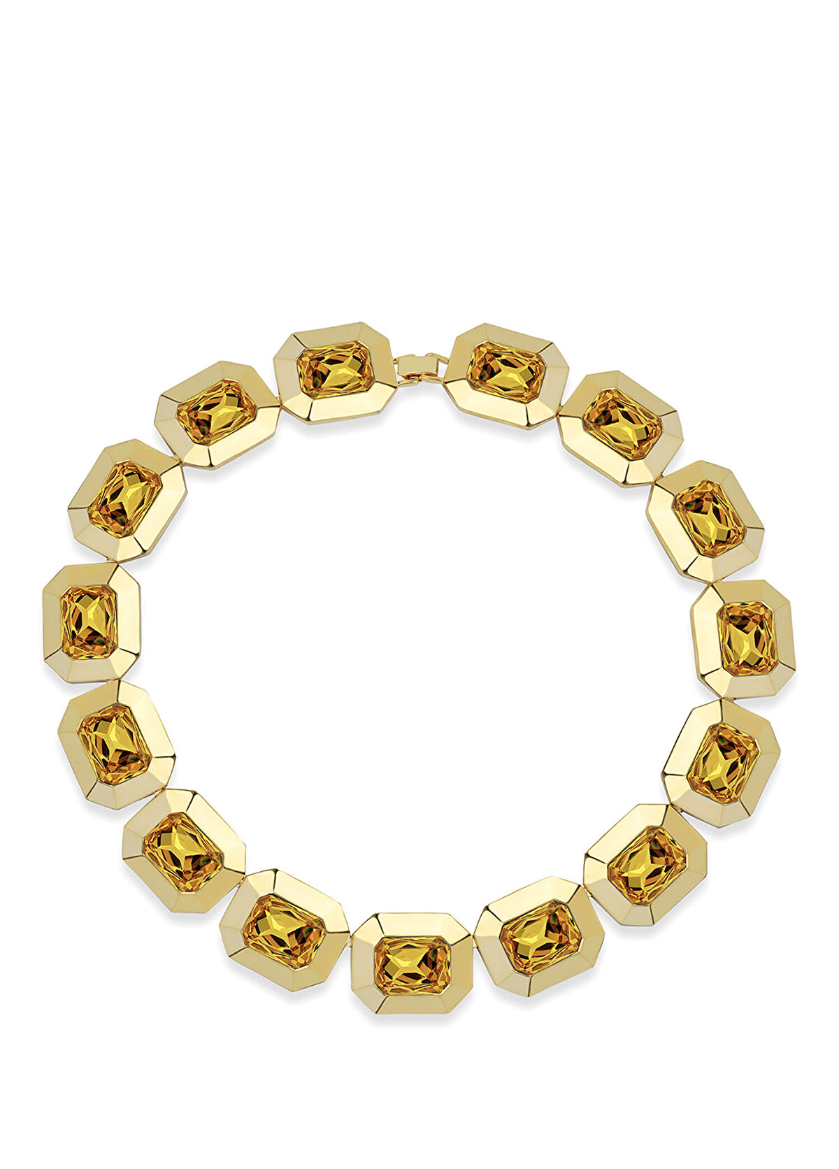 Ninon Ritz Sarı Kristal Kolye - 1