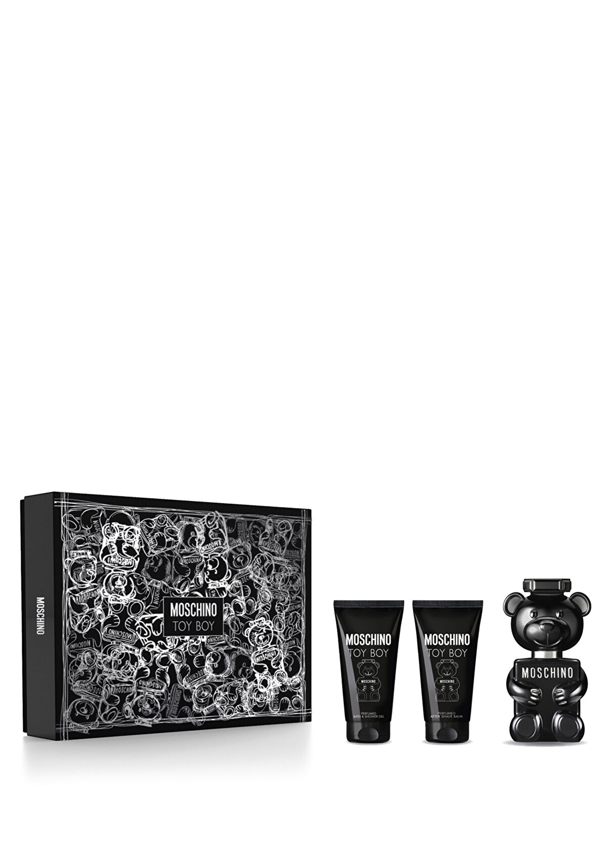 Moschino Toy Boy EDP Parfüm 100 ml + Duş Jeli 100 ml + Traş Sonrası Losyonu 100 ml + Seyahat Boy 10 ml Erkek Parfüm Seti - 1