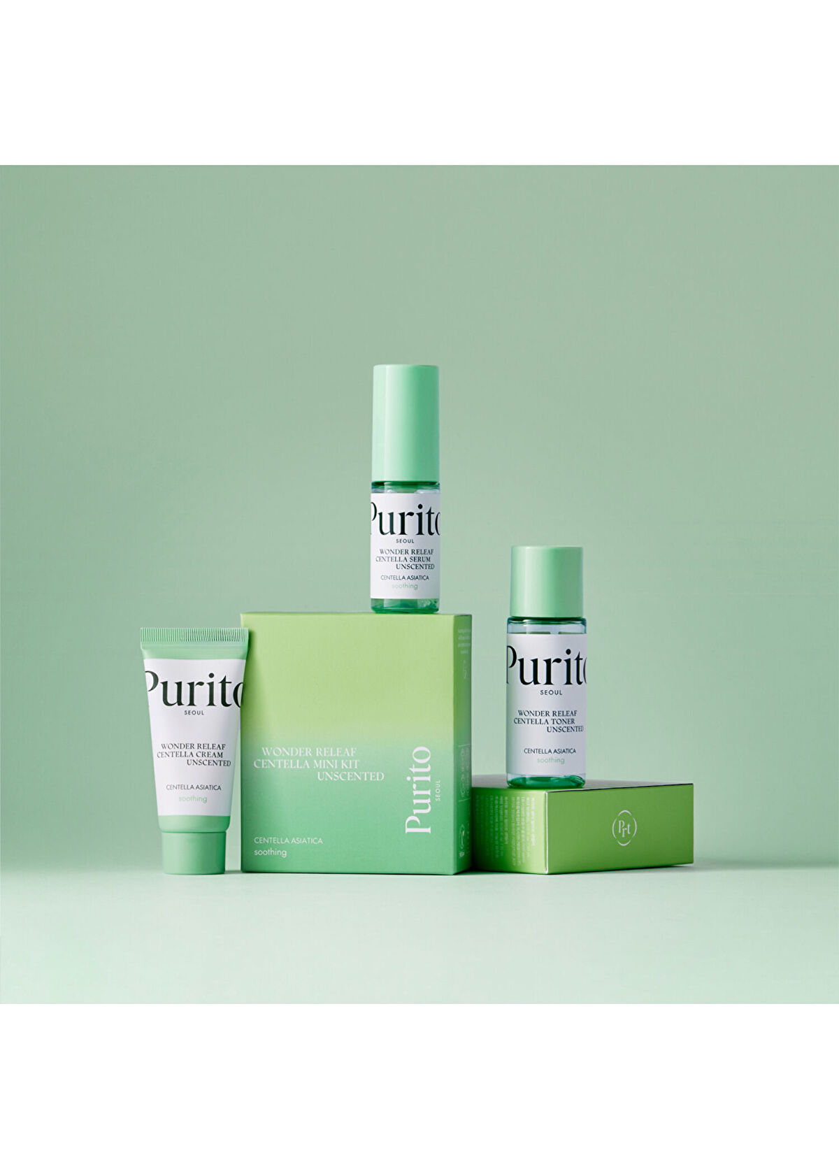 Purito Wonder Releaf Centella Mini Kit Unscented Centella Cilt Bakım Seti 60ml - 3