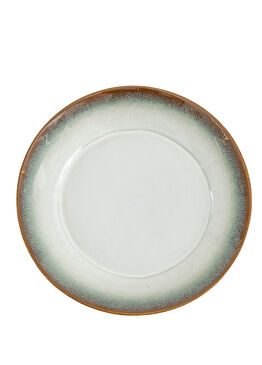 Breab Kahve Kenarlı Stoneware Porselen Servis Tabağı 27 cm