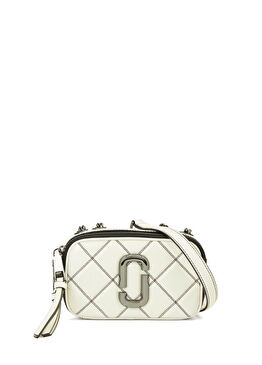 Snapshot Beyaz Kadın Deri Çapraz Çanta