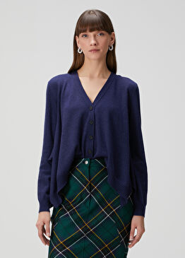 Lacivert Kaşmir Hırka