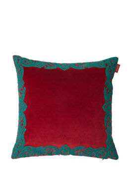 Bordo 45x45 cm Kadife Dekoratif Yastık