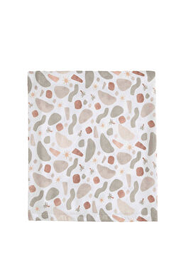 Joyful Baskılı Ekru Bebek Battaniyesi 120x120 cm