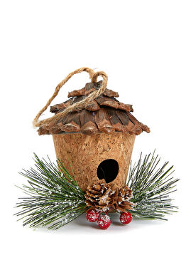 Kuş Evi Formlu Yılbaşı Süsü