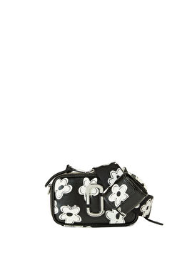 The Daisy Snapshot Siyah Beyaz Kadın Deri Çanta