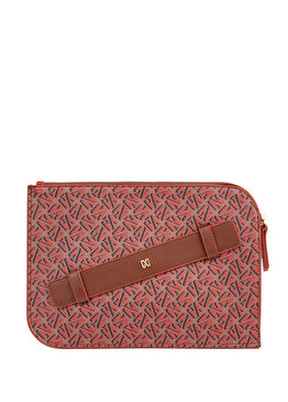 Monogram Kiremit Kahverengi Kadın Clutch